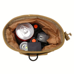 Outdoor Recycling Bag Molle Dump Pouch Drawstring
