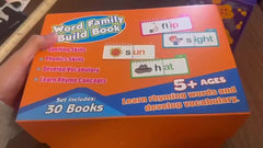 Alphabet Family Letter Sound Flashcards Phonics Learning Cards Rhyming Flip Book