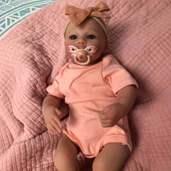 18 Inch NPK Meadow Reborn Doll Soft Cloth Body Orange Vinyl