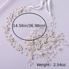 Crystal Bride Wedding Hair Vine Flower Bridal Headband Leaf Hair Accessories
