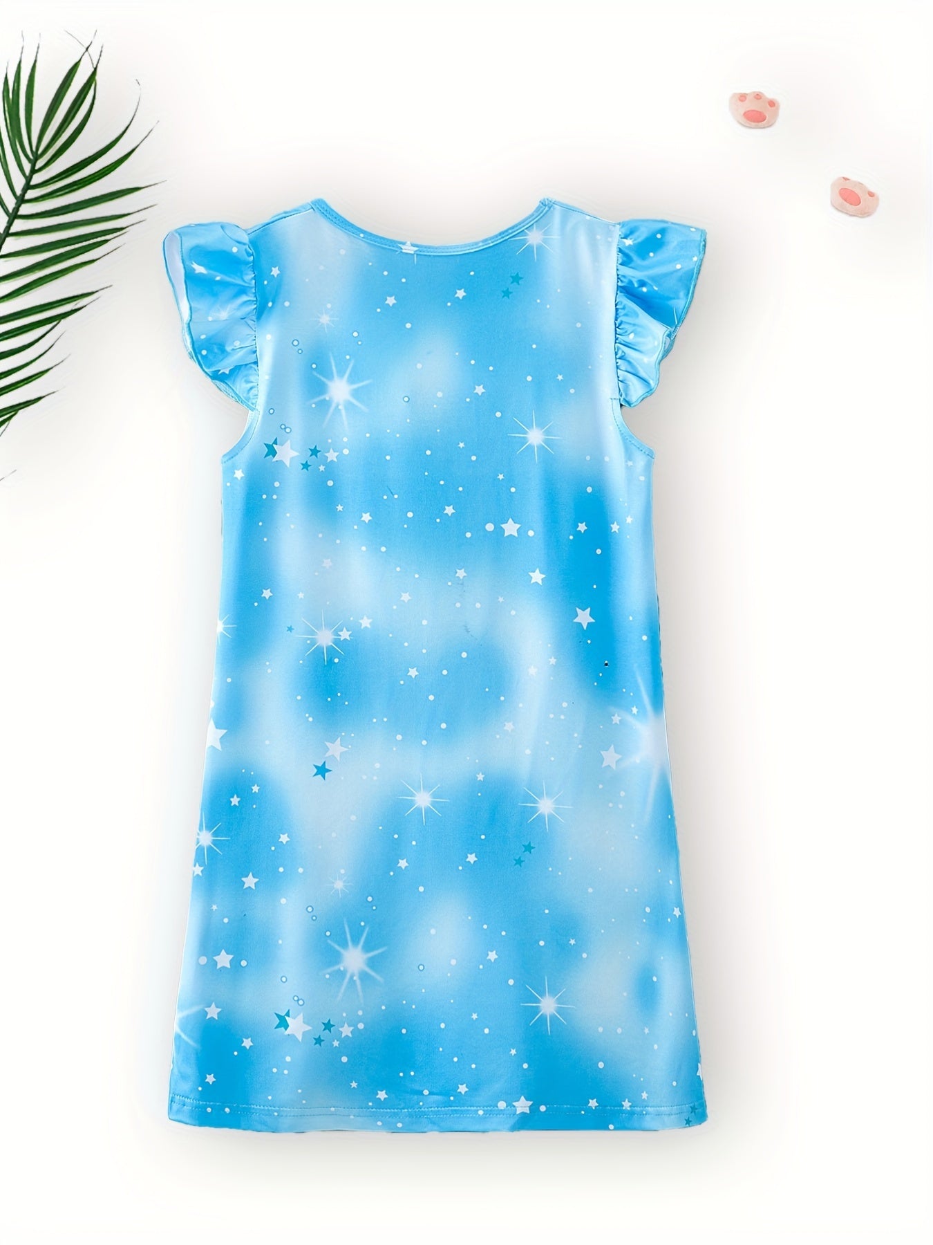 Girls Unicorn Tie Dye Print Nightdress Sleeveless PJ