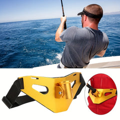 Adjustable Fishing Strap With Rod Holder Waist Belt for Boat Fishing