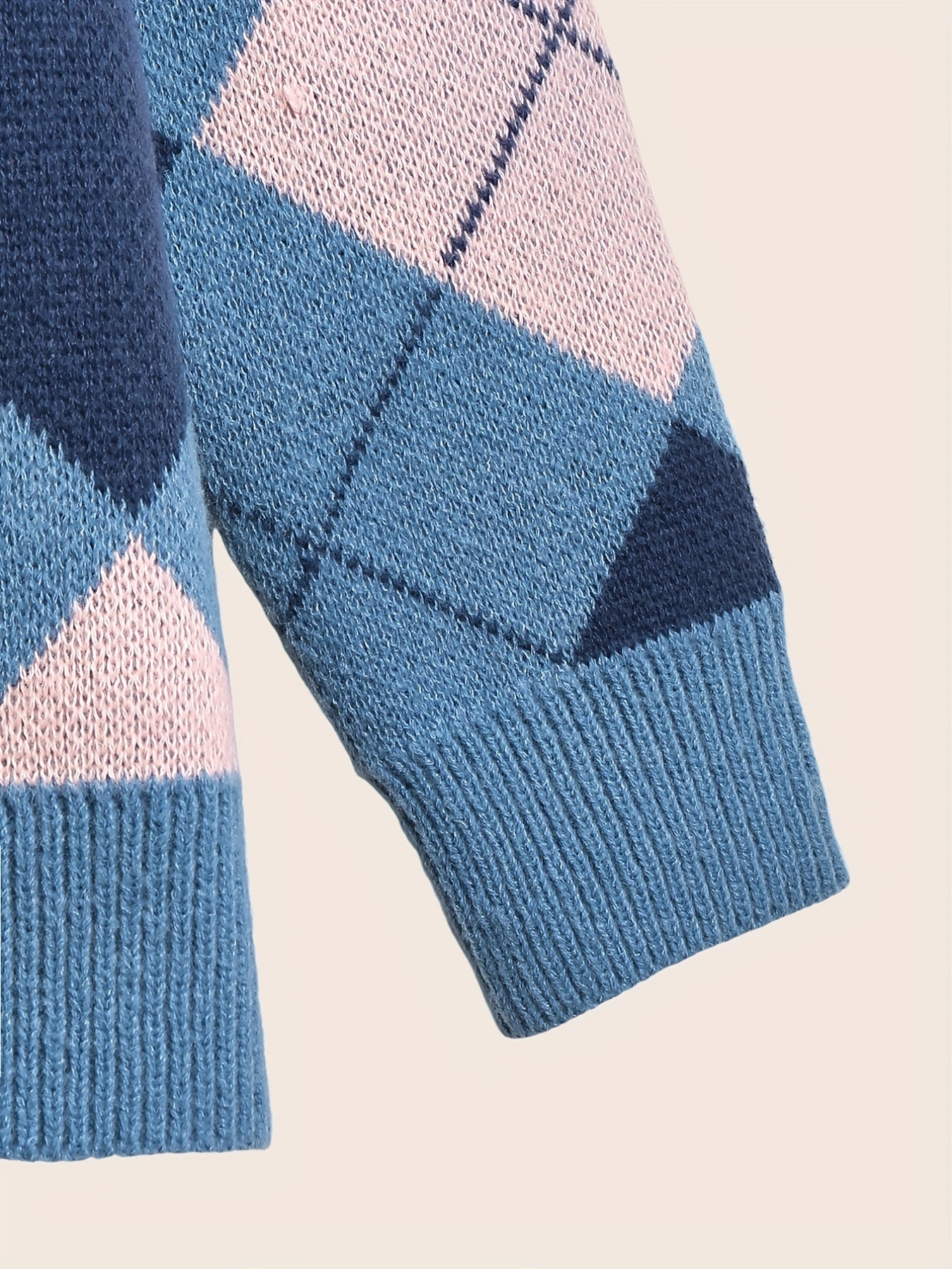 Men's Casual Loose Fit Sweater Crew Neck Pullover for Fall Winter