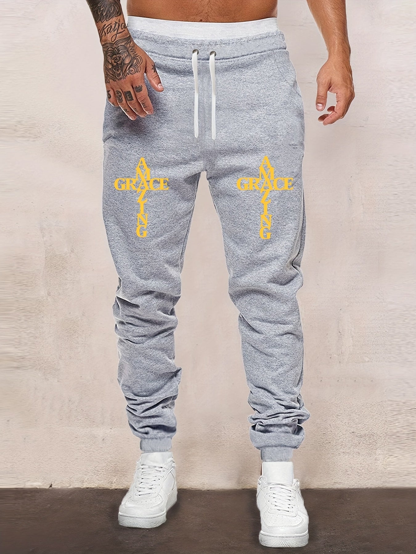 Men's Drawstring Sweatpants Casual Jogger Pants