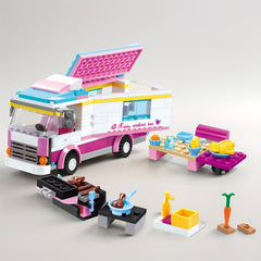 Grain City Dining Car Building Block Set Mini Kitchenware Toys