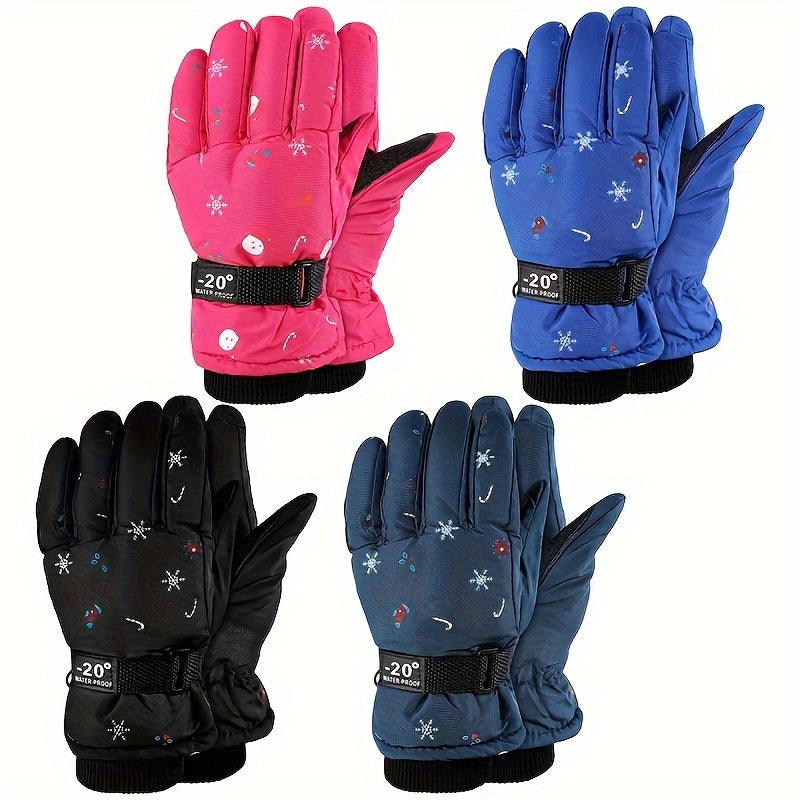 Winter Waterproof Skiing Gloves Warm Cold Weather