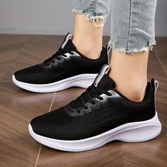Soft Thick Bottom Mesh Breathable Woven Shoes Lightweight Sneakers