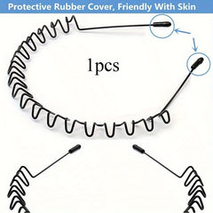 Durable Metal Hairband Non Slip Headband for Gym Running Outdoor Activities