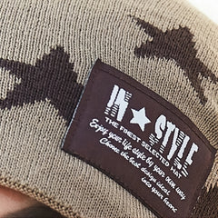 Youth Knitted Wool Hat Thick Warm Winter Cycling Hat