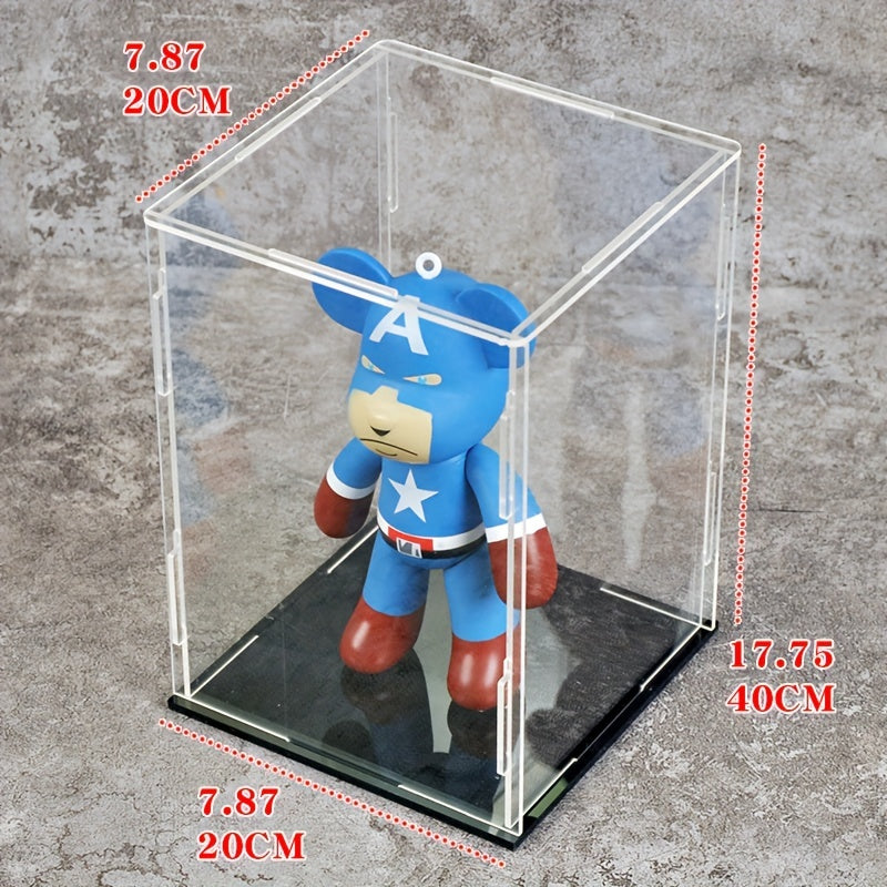 Acrylic Display Box Case Dustproof Tray Model Glass 20 32x20 32x39 88 Cm