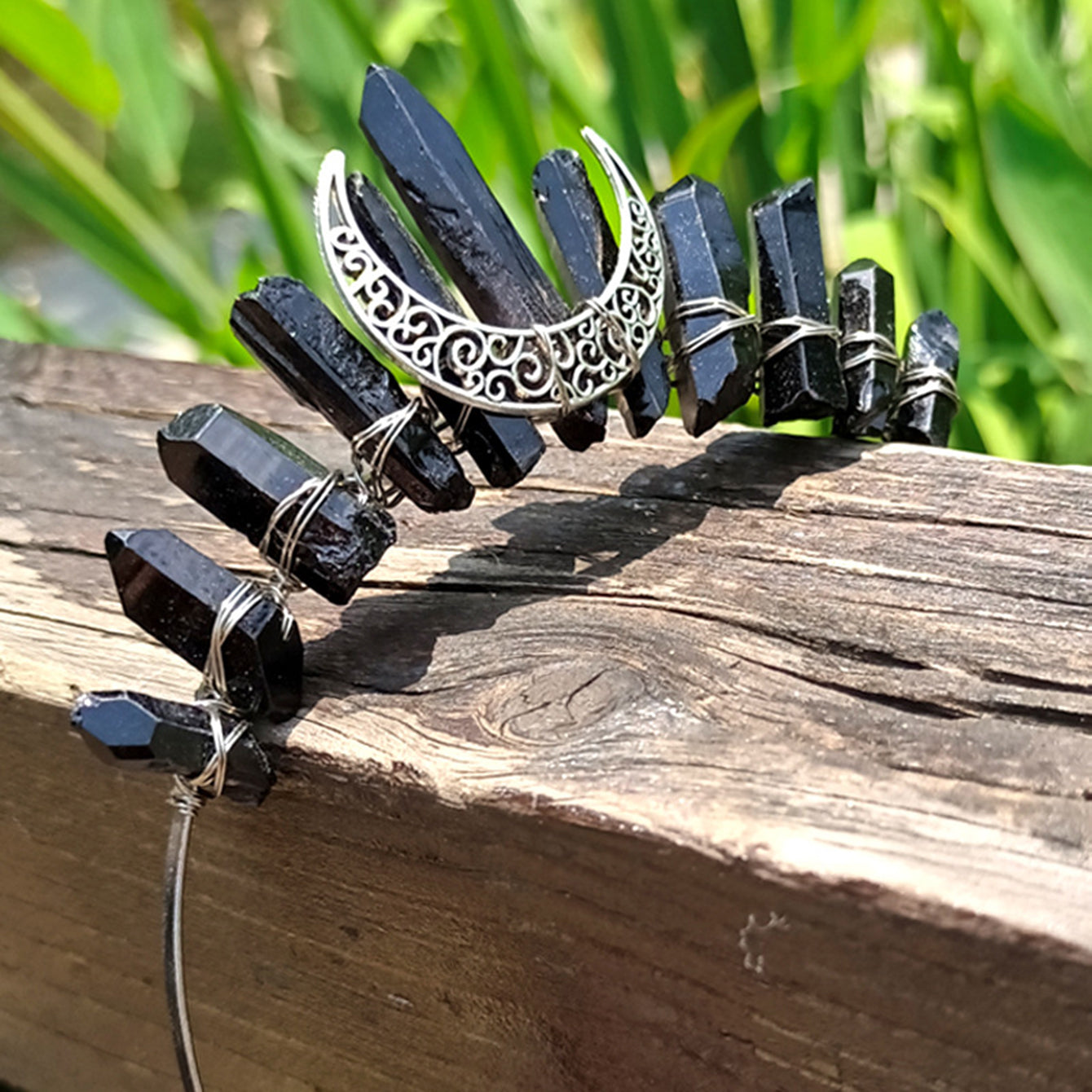 Crystal Quartz Crown Hairband for Woman Weeding & Parties
