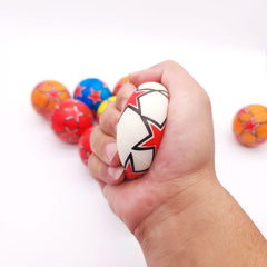 12pcs 6 PU Sponge Squeeze Balls Mini Pentagram Football Creative Toys