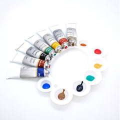 12 Colors Glass Painting Pigment for Hand Painted Glass