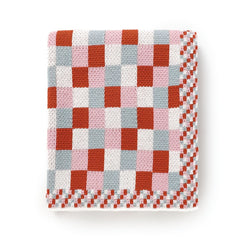 Colorful Plaid Knit Blanket Soft Warm Throw for Couch Bed Hand Wash