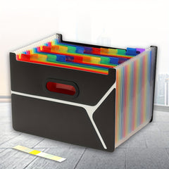 24 Pocket Transaction Organization Bag for School, Office, Home