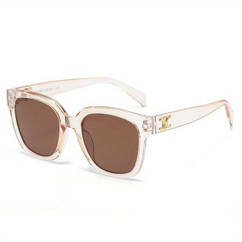 Men's Large Square Frame Vintage PC Glasses