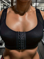 Sports Bra High Support Yoga Smooth Mesh Bra