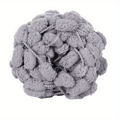 Colorful Thick Ball Yarn Rainbow Pom Pom Polyester Yarn 130g 25m 984in