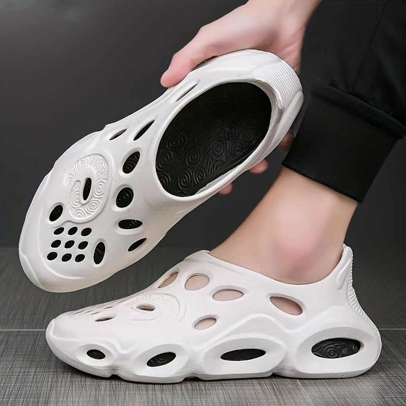 Women's Hollow Out Clogs Slip On Beach Shoes Lightweight Summer Shoes