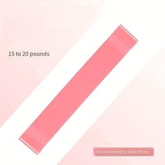 1pc Pink Yoga Resistance Stretch Band TPE Butt Slimming Hip Training Ring