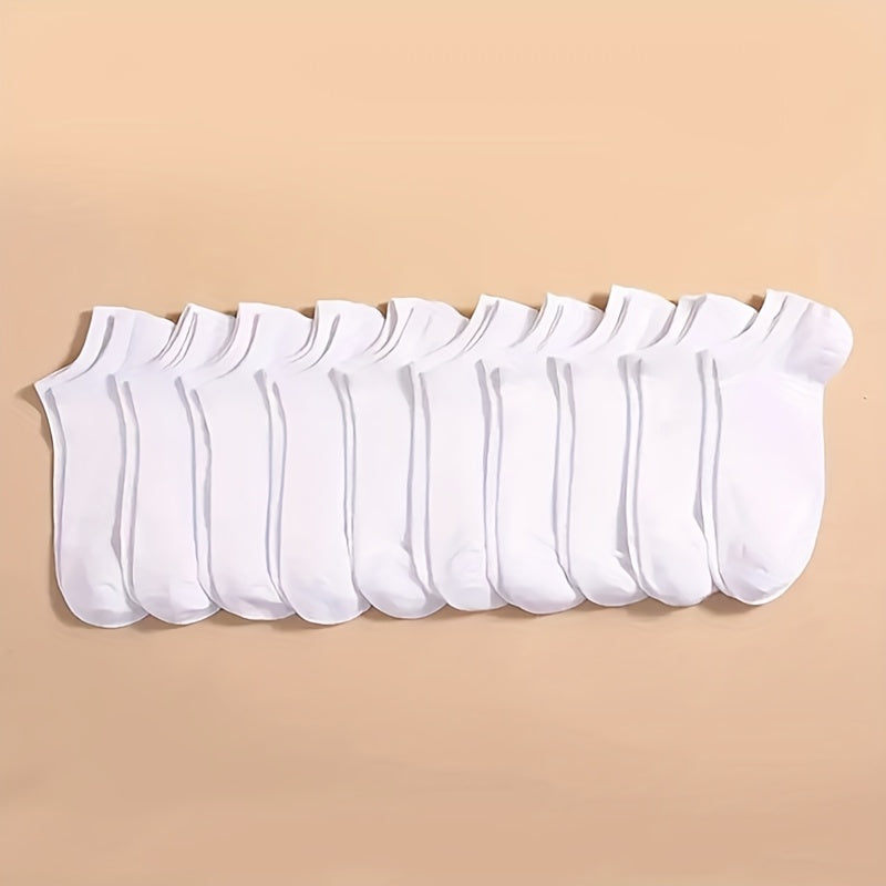 10 Pairs Casual Thin Breathable Low Cut Socks for Men & Women