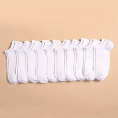 10 Pairs Casual Thin Breathable Low Cut Socks for Men & Women
