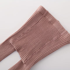 Cable Knit Cotton Toddler Tights Pantyhose