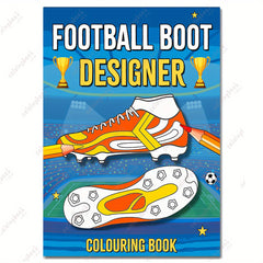 Football Shoe Coloring Book - 22 Pages of Soccer Cleat Art - Ideal Adult Gift