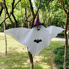 2pcs Fabric Hanging Ghosts Halloween Decoration