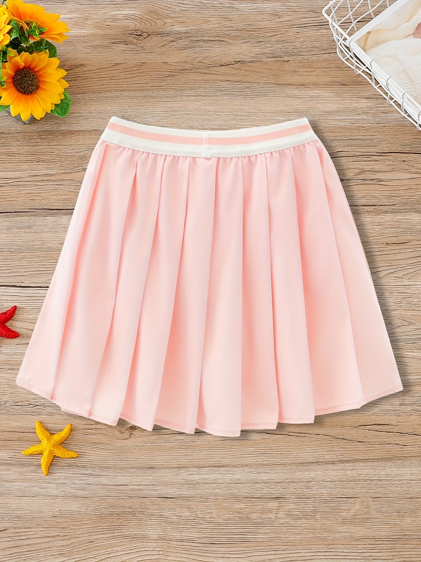Girls Pleated Skate Tennis Skirt Dry Fit Comfortable Summer