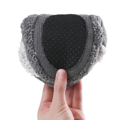 Women's Cozy Fleece Slip-On Slippers Soft Bottom Warm House Shoes