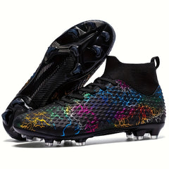 Professional High Top Anti Skid Soccer Cleats for Boys