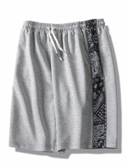 Men's Reflective Strip Loose Sports Shorts