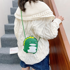 Kids Dino Messenger Bag Coin Purse Girls Shoulder Bag