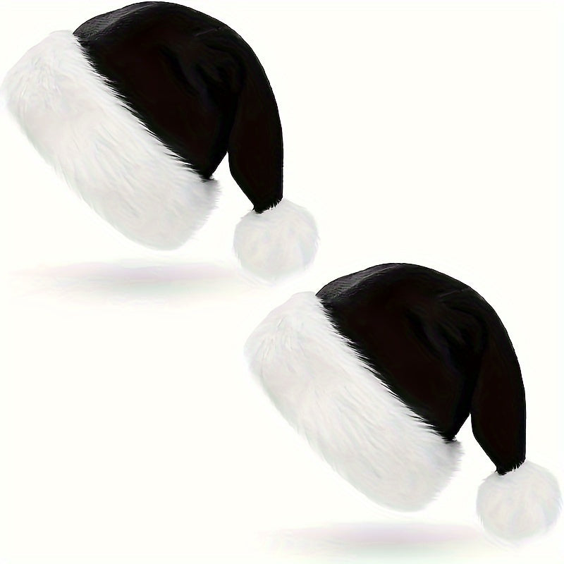 1pc Plush Santa Hats Christmas Party Decors