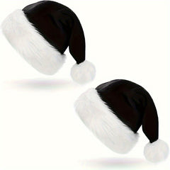 1pc Plush Santa Hats Christmas Party Decors