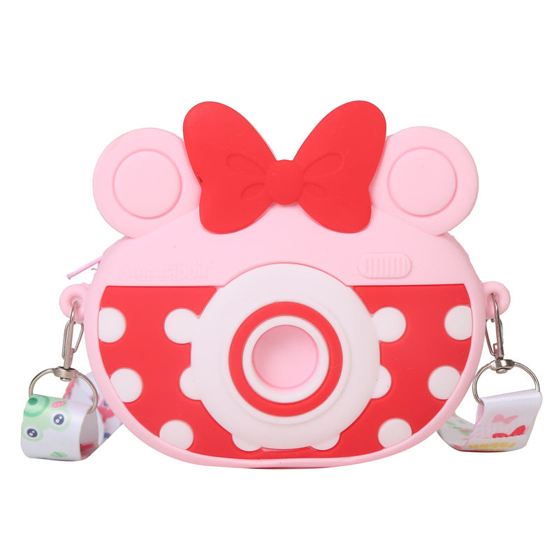 Girls Cartoon Silicone Shoulder Bag Coin Purse Wallet - Gift for Little Girls