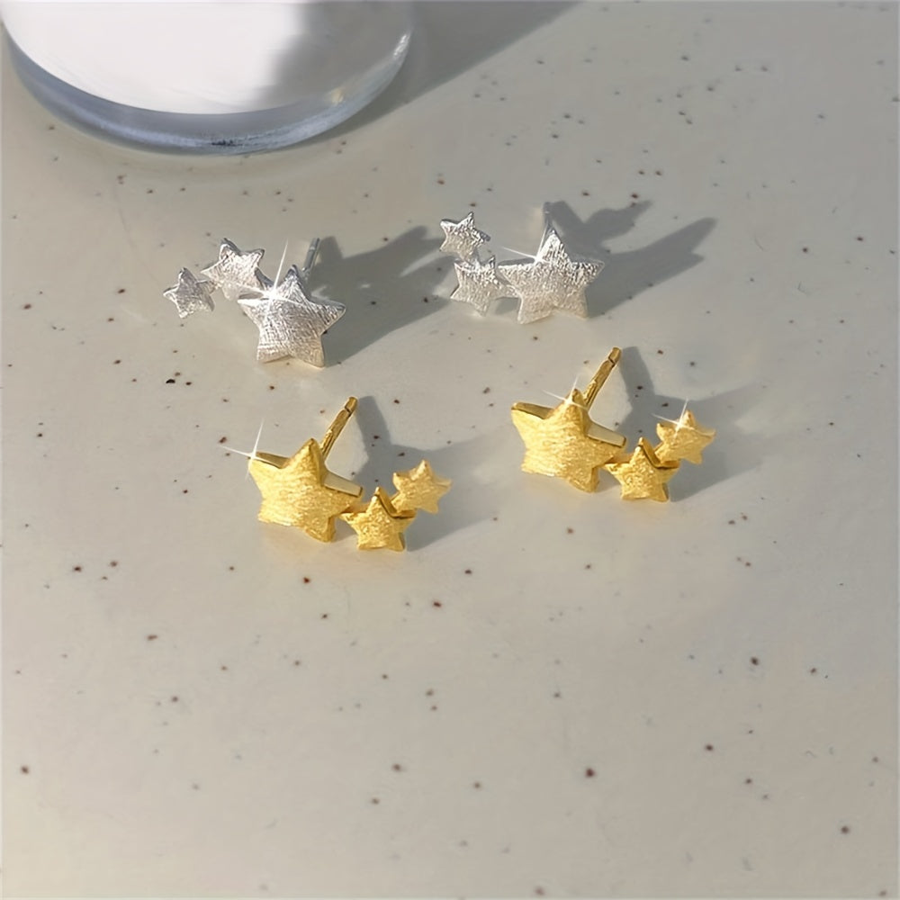 Girls Teen Star Stud Earrings Jewelry Gift Party Holiday
