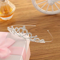 Girls Rhinestone Crown Hair Hoop - Birthday Dressing Headband