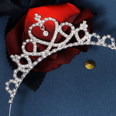 Heart Shaped Crown Headband Tiara for Flower Girl