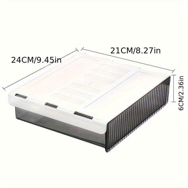Medium Under Desk Drawer Organizer Clear Plastic Drawer For Office School Home