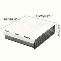 Medium Under Desk Drawer Organizer Clear Plastic Drawer For Office School Home