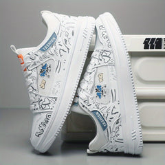 Men's Cartoon Graphic Lace-up Sneakers