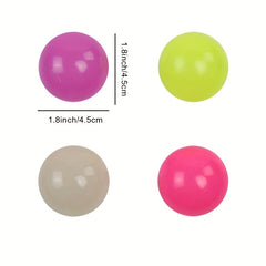 24pcs Glow In The Dark Sticky Balls Stress Balls For Adults