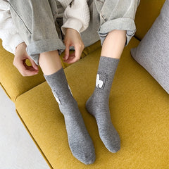 3 Pairs Alpaca Print Socks Women's Stockings