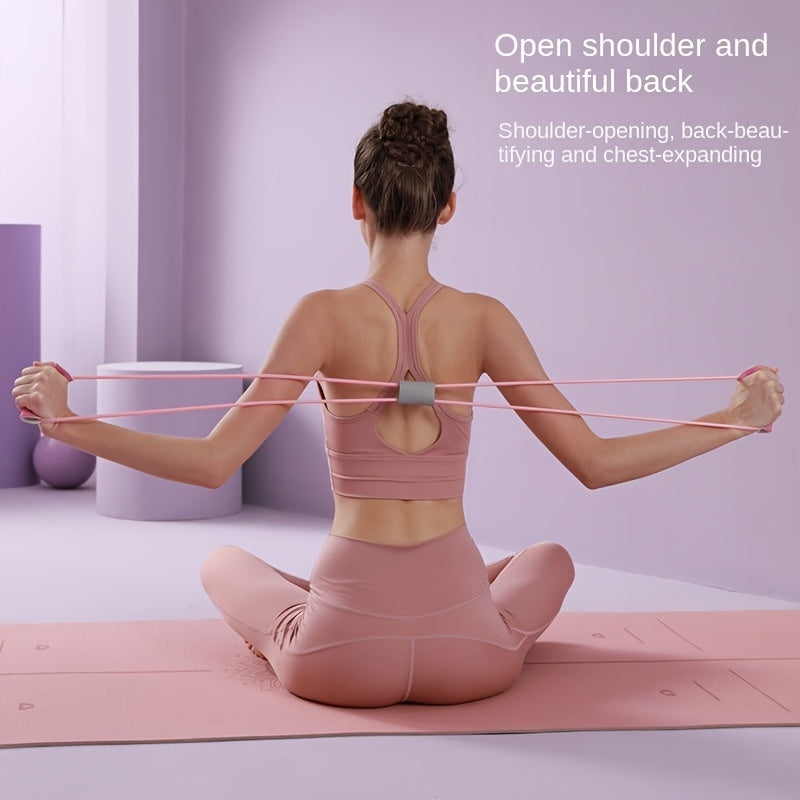 8 Shape Resistance Band Stretcher - Home Fitness Equipment for Shoulder and Back