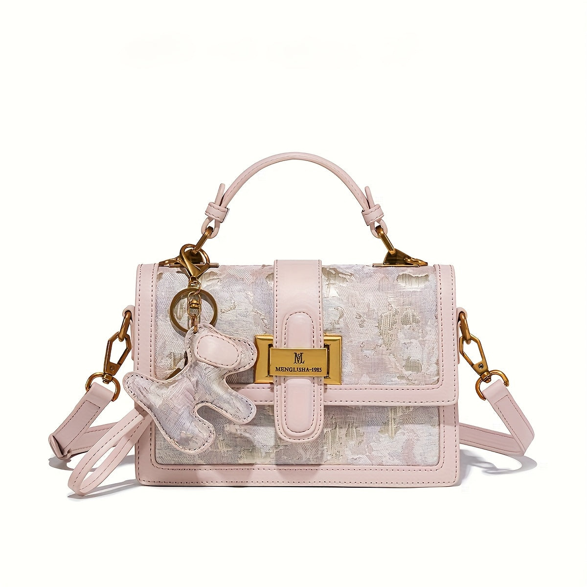 National Style Embroidery Handbag Small Square Bag for Women