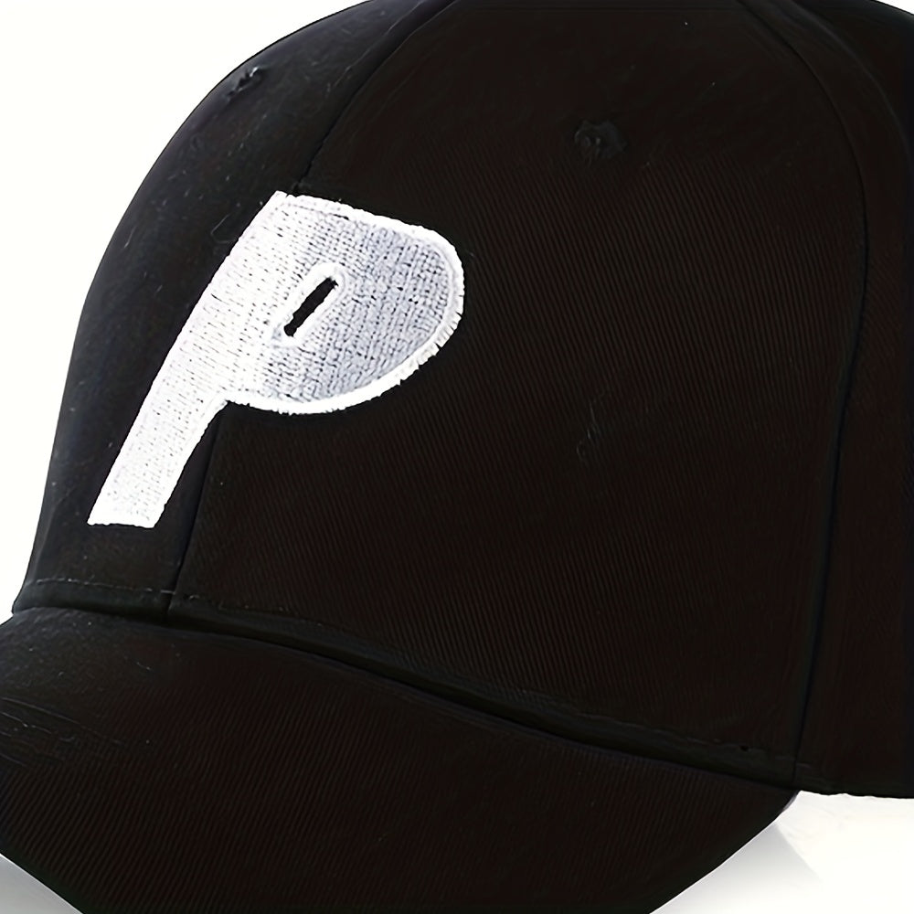 Unisex Sunscreen Baseball Cap with Letter Embroidery for Outdoor Travel