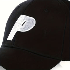 Unisex Sunscreen Baseball Cap with Letter Embroidery for Outdoor Travel