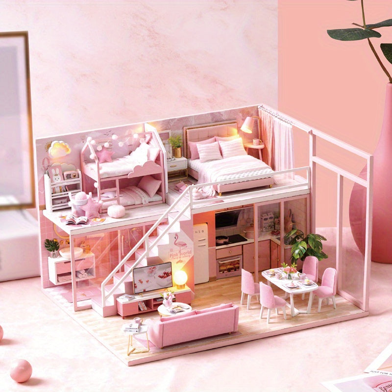 DIY House Assembled Toy for Children, Lover, Girlfriend - Birthday Gift